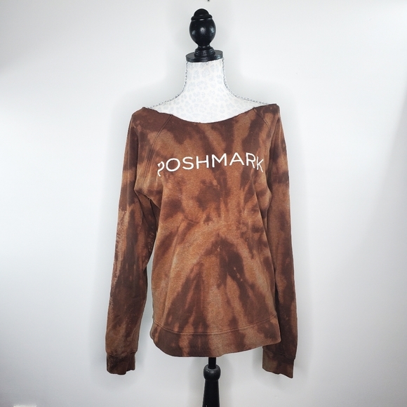 Poshmark • Reverse Tie Dye Distressed Sweatshirt - Picture 1 of 5